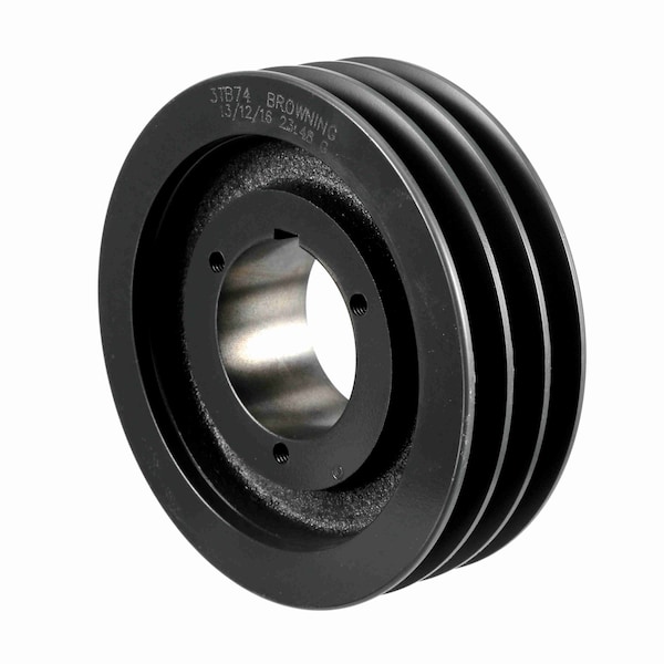 3 Groove Cast Iron Bushed Bore Multiple Sheave, 3TB74